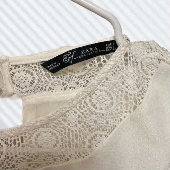 ZARA TRF | WHITE EVENT MIDI DRESS - Picture 7 of 8